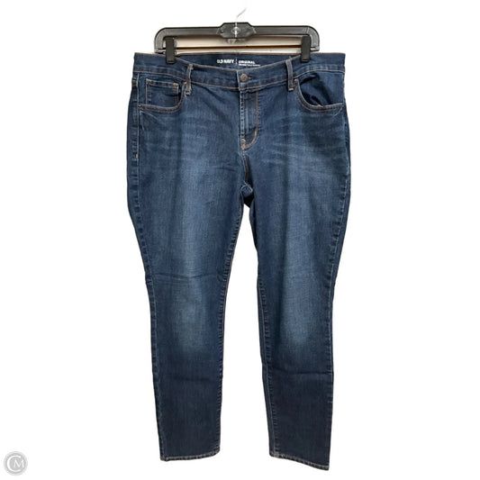 Jeans Straight By Old Navy In Blue Denim, Size: 14