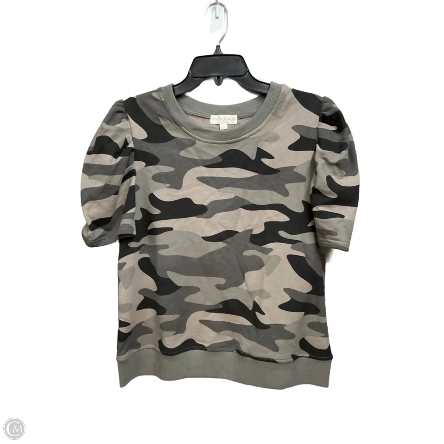 Top Short Sleeve By Cynthia Rowley In Camouflage Print, Size: L