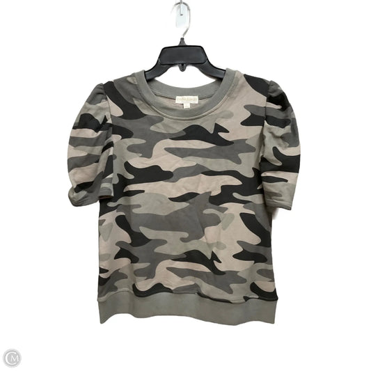 Top Short Sleeve By Cynthia Rowley In Camouflage Print, Size: L