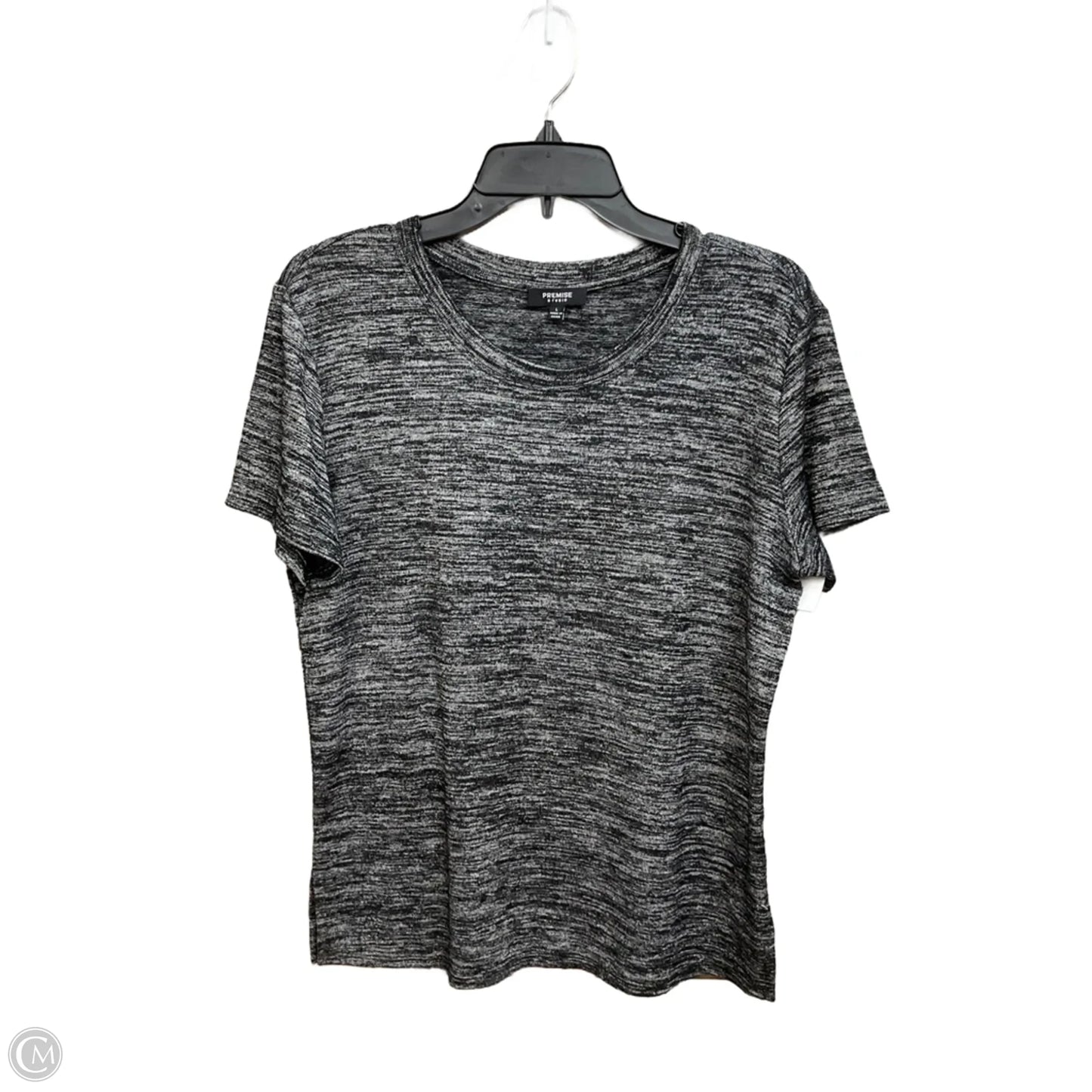 Top Short Sleeve Basic By Premise Studio In Black, Size: L