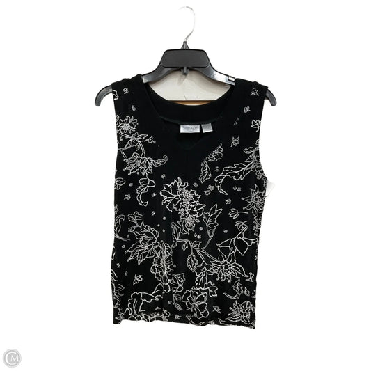 Top Sleeveless Basic By Chicos In Floral Print, Size: M