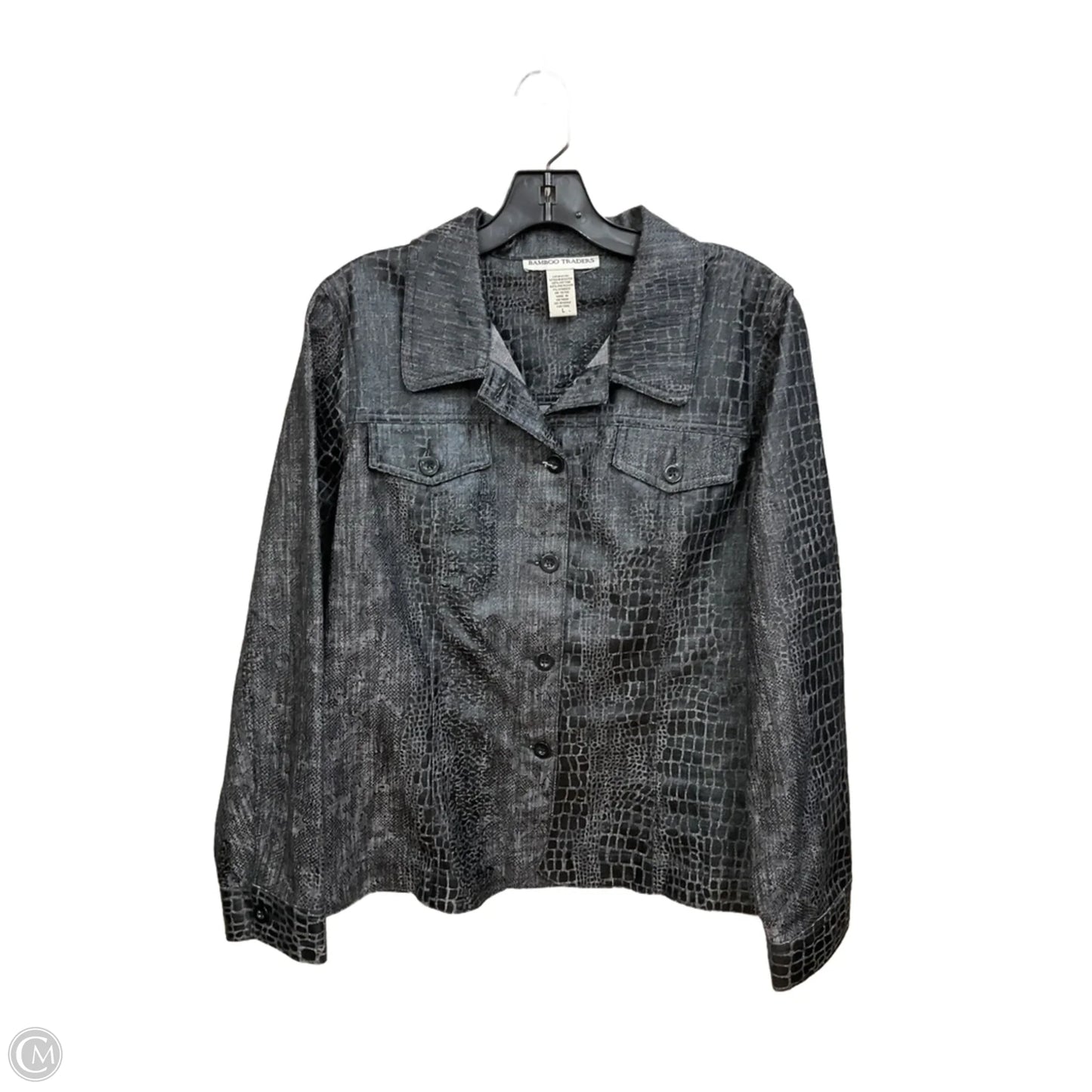 Jacket Other By Bamboo Traders In Snakeskin Print, Size: L