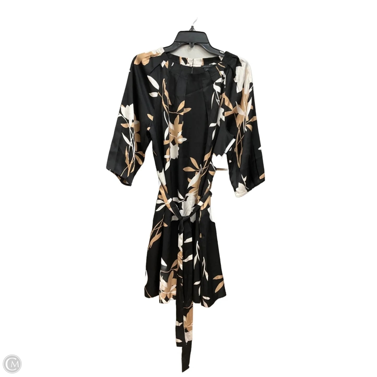 Dress Casual Midi By Ann Taylor In Black, Size: L