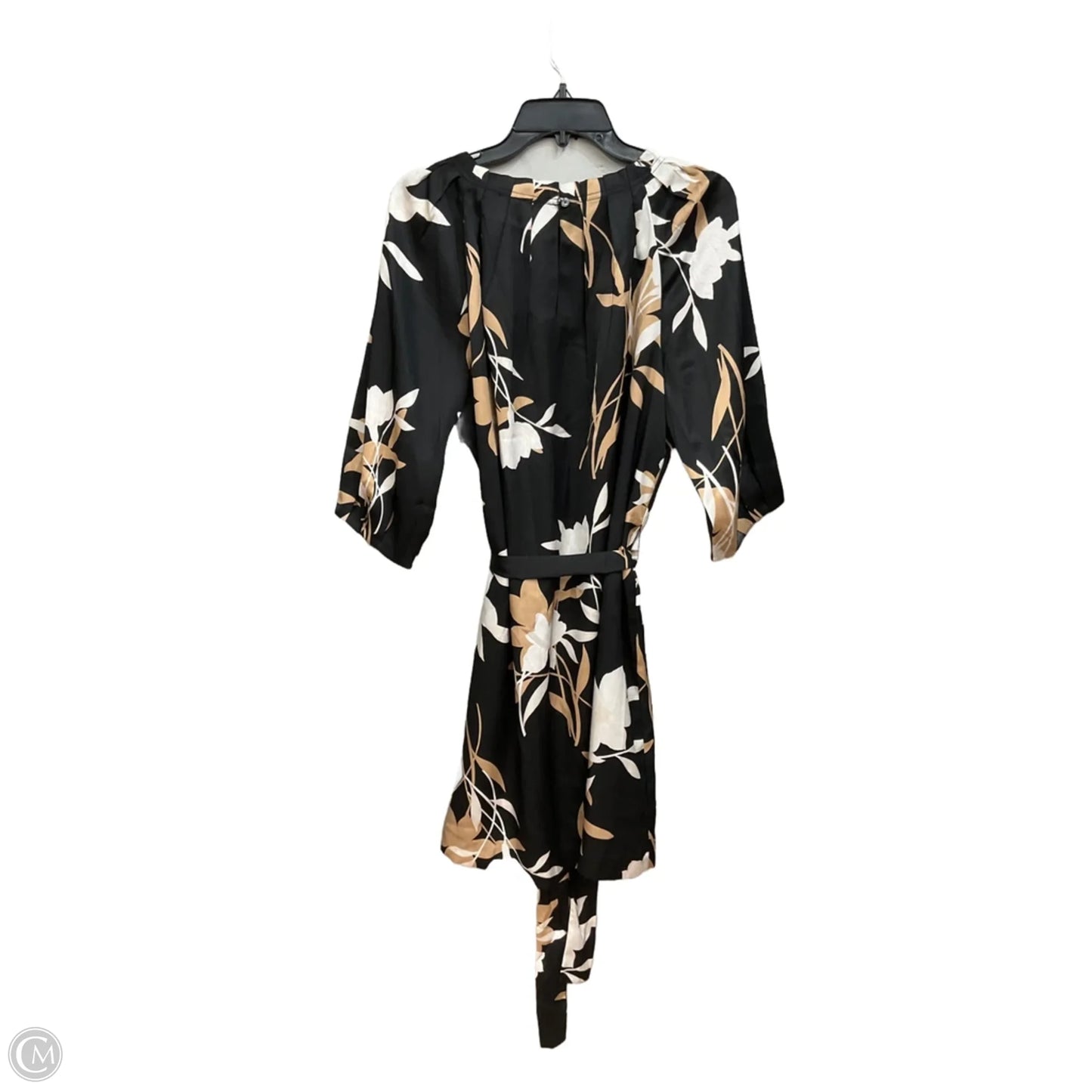 Dress Casual Midi By Ann Taylor In Black, Size: L