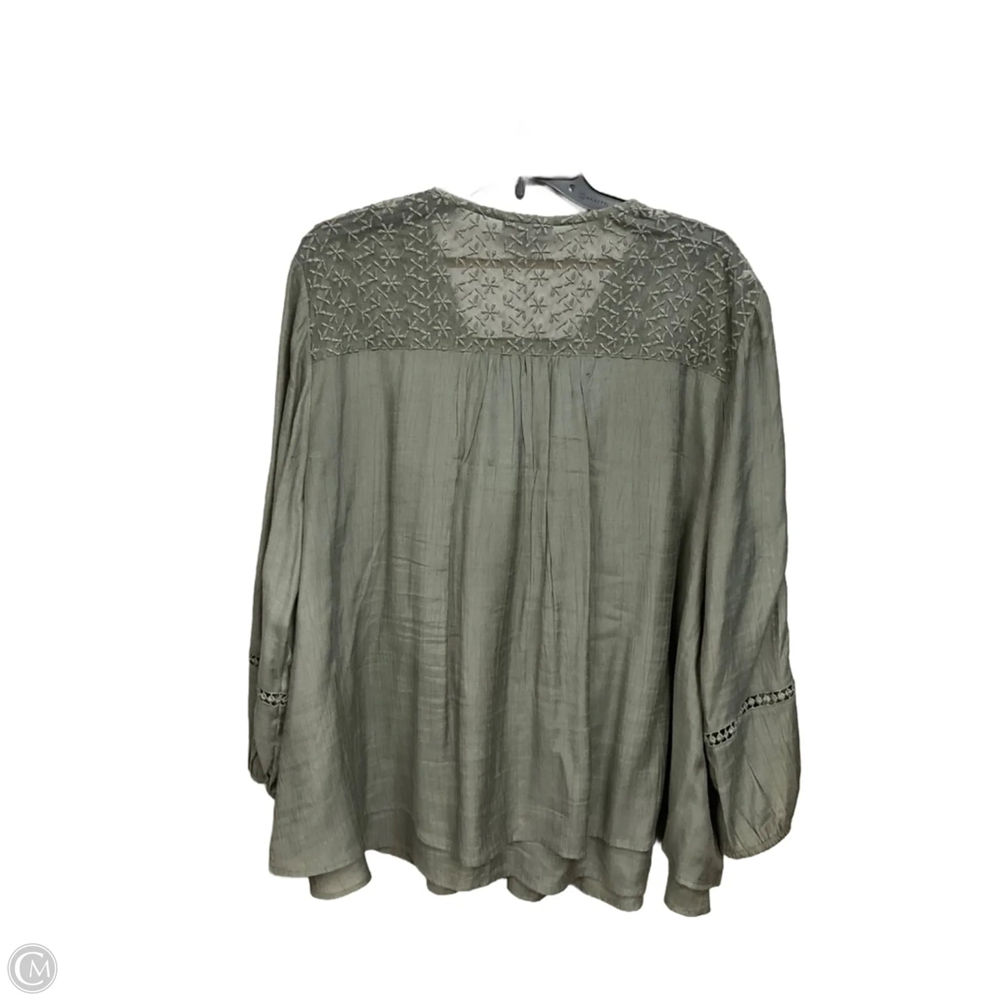 Top 3/4 Sleeve By Style And Company In Green, Size: Xxl