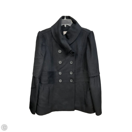 Coat Peacoat By Loft In Black, Size: L