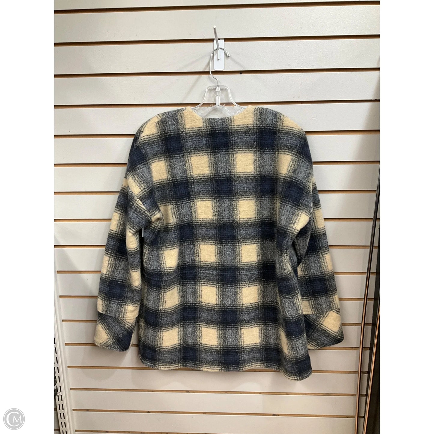 Jacket Shirt By Madewell In Blue, Size: Xs