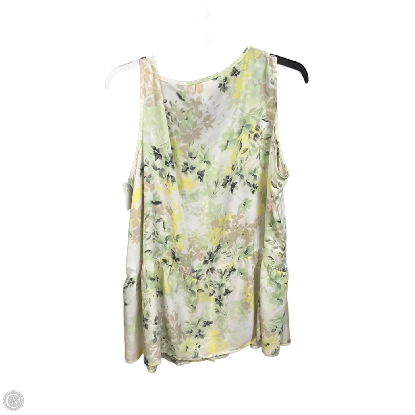 Top Sleeveless By Emaline In Floral Print, Size: 1x
