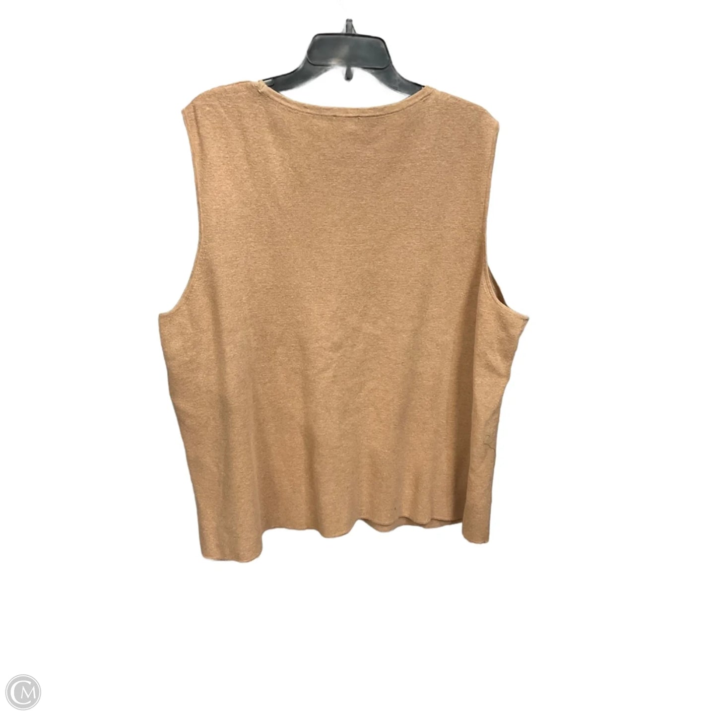 Top Sleeveless Basic By Talbots In Tan, Size: 3x