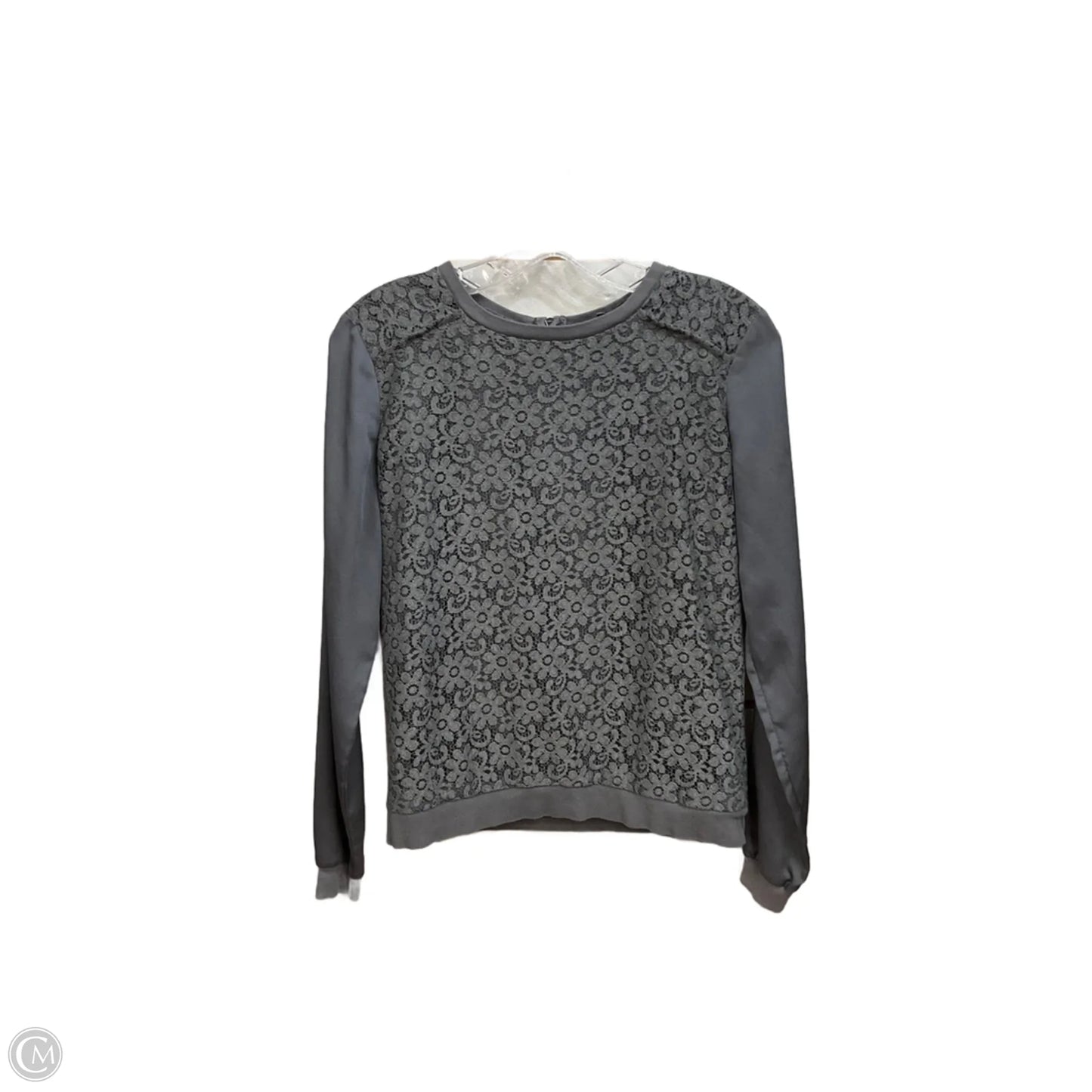 Top Long Sleeve By Ann Taylor In Grey, Size: Xs