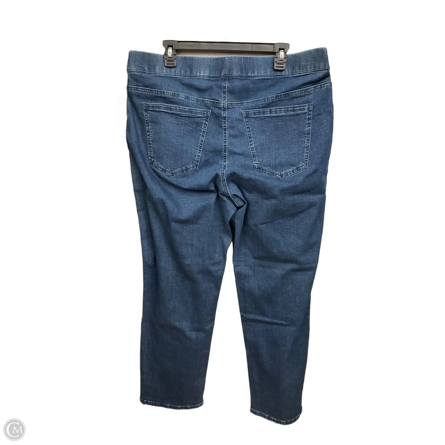 Jeans Boot Cut By Karen Scott In Blue Denim, Size: 18