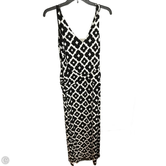 Dress Casual Maxi By Inc In Black & White, Size: Xl