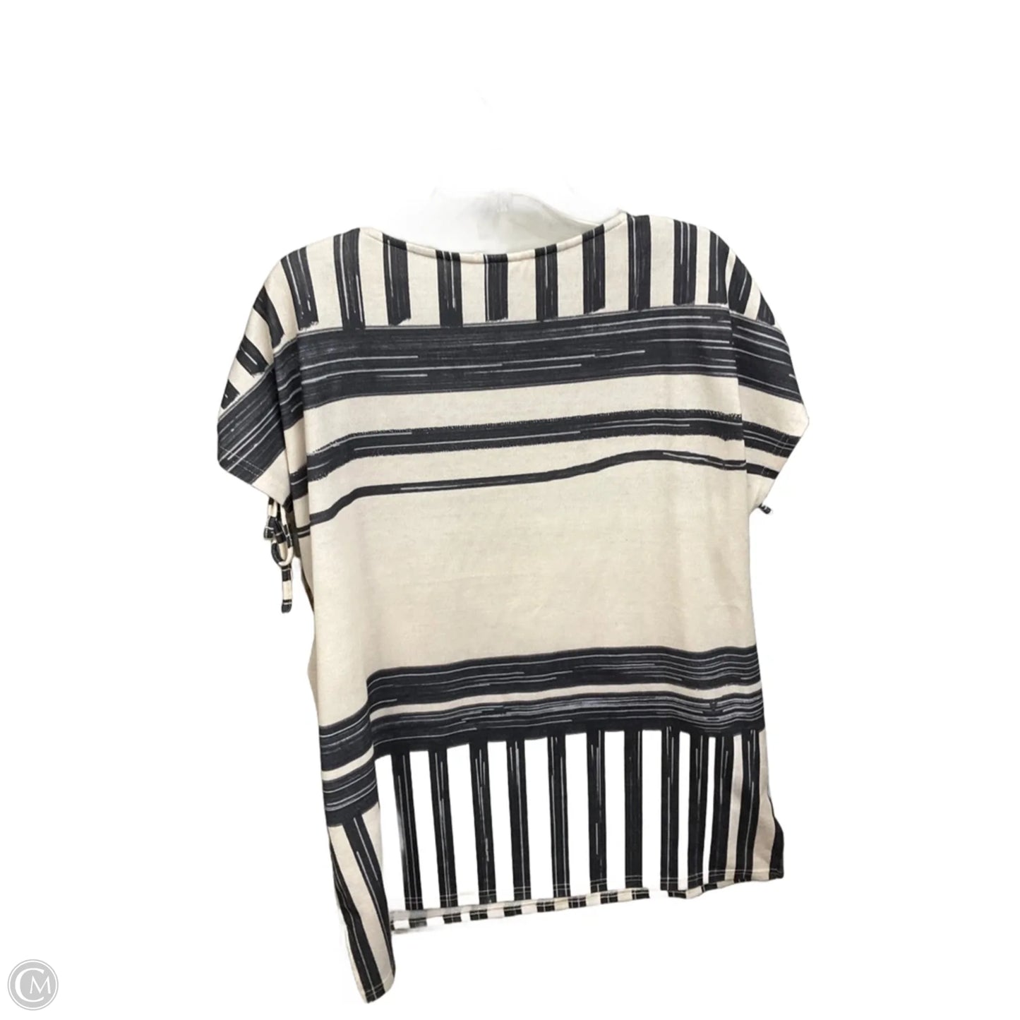 Top Sleeveless By Simple In Striped Pattern, Size: 1x