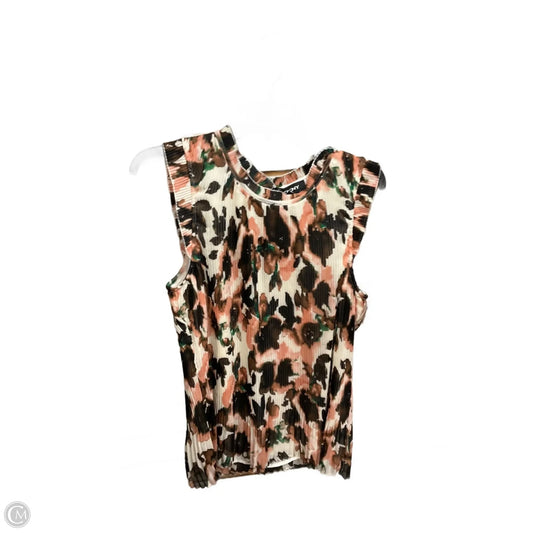 Top Sleeveless By Dkny In Multi-colored, Size: Xxl