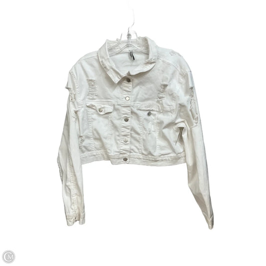 Jacket Denim By American Bazi In White, Size: 3x