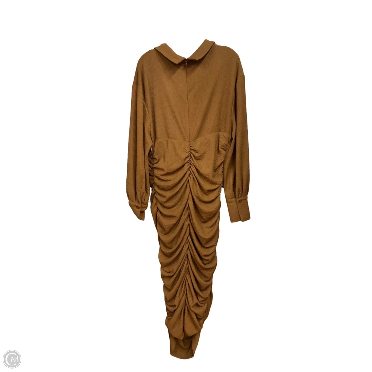 Dress Casual Maxi By Fashion Nova In Brown, Size: 1x