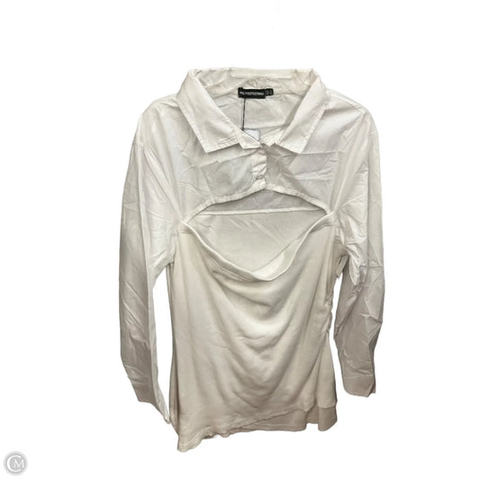 Dress Casual Midi By Pretty Little Thing In White, Size: Xl