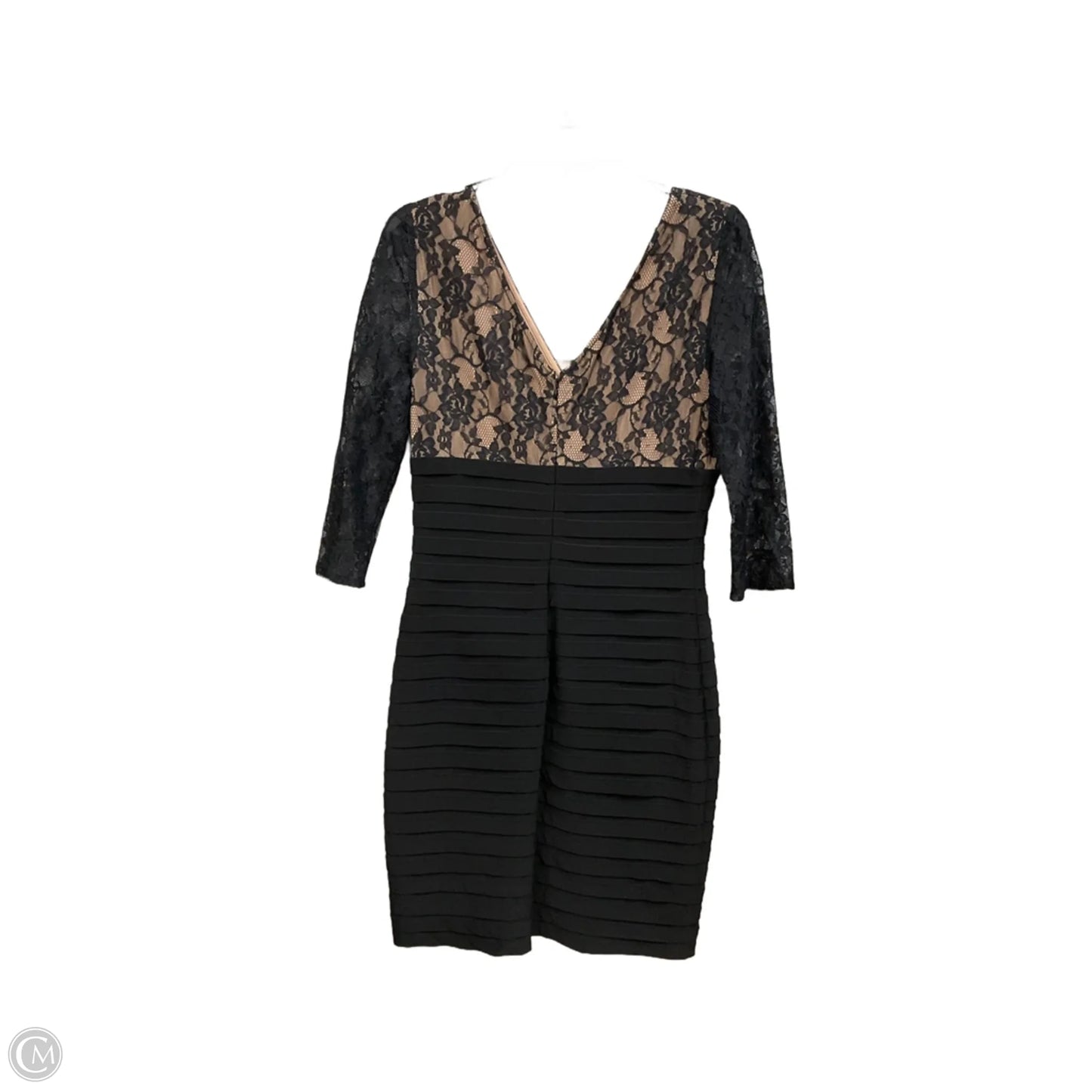 Dress Casual Midi By Adrianna Papell In Black, Size: M