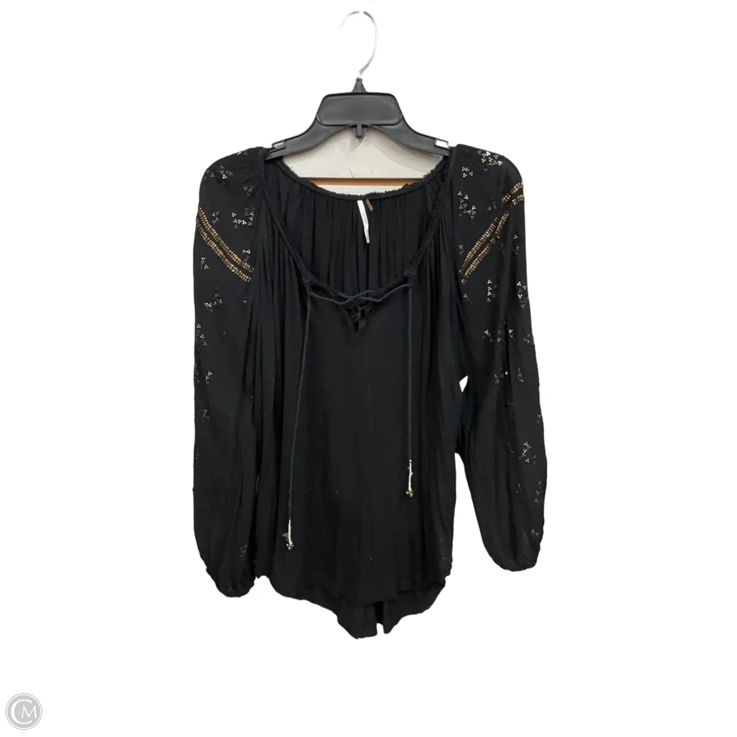 Top Long Sleeve By Free People In Black, Size: Xs