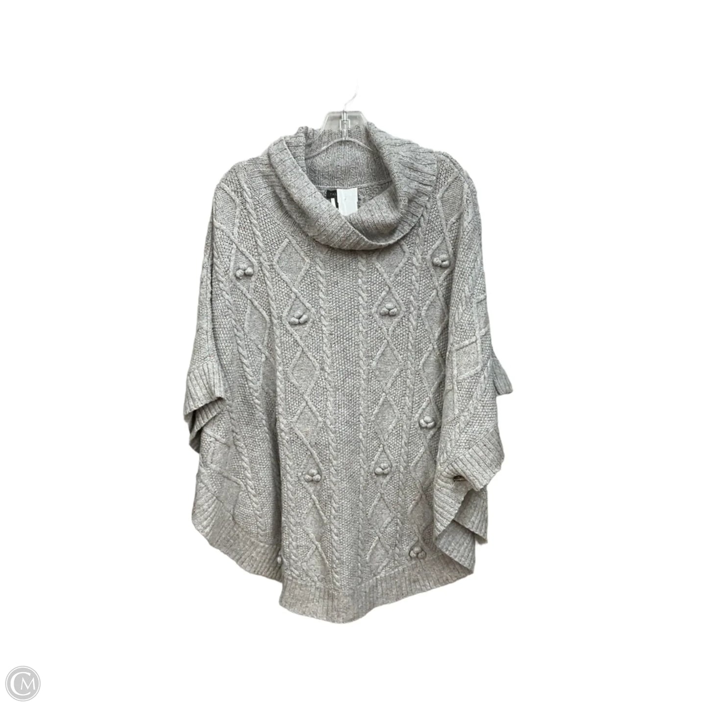 Poncho By Talbots In Grey, Size: L