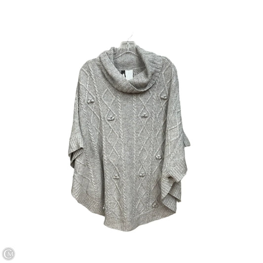 Poncho By Talbots In Grey, Size: L