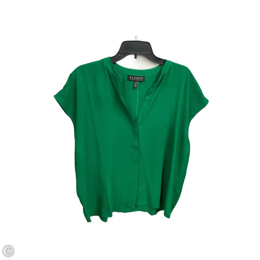 Top Sleeveless By Eloquii In Green, Size: L