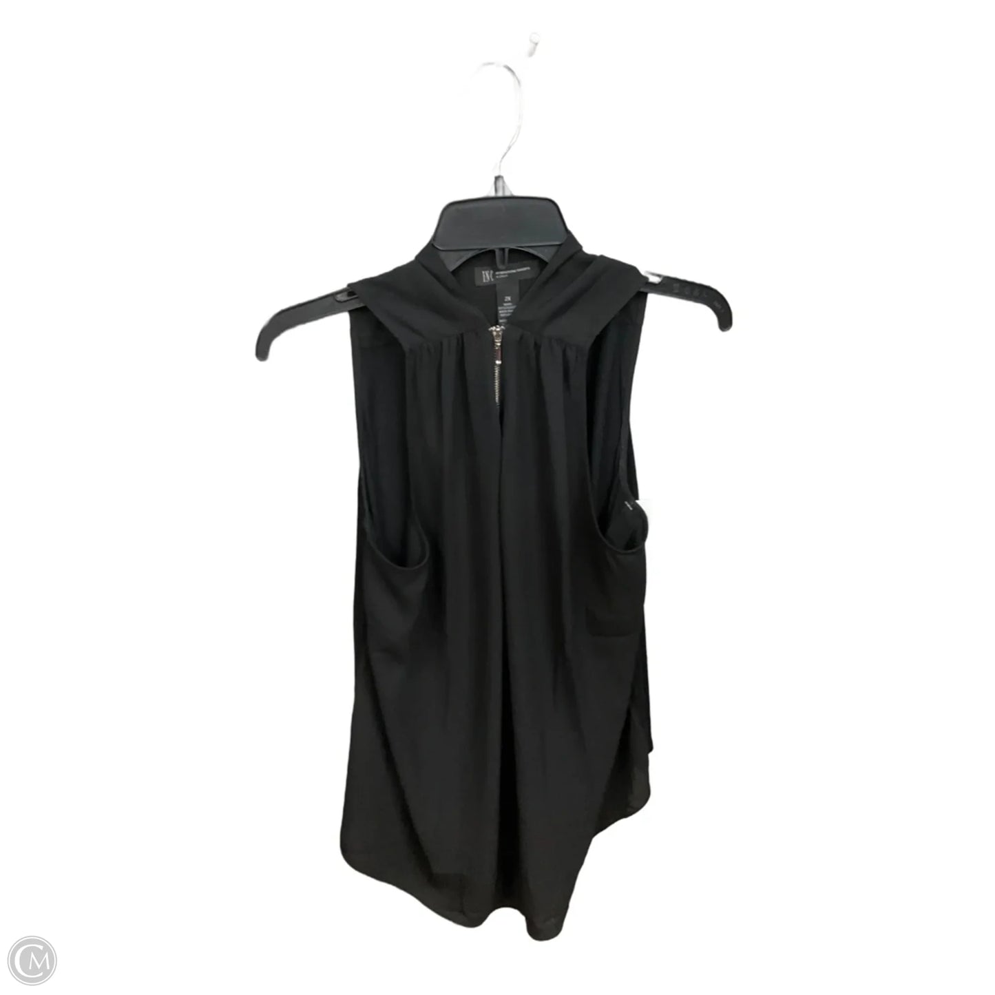 Top Sleeveless By Inc In Black, Size: 2x