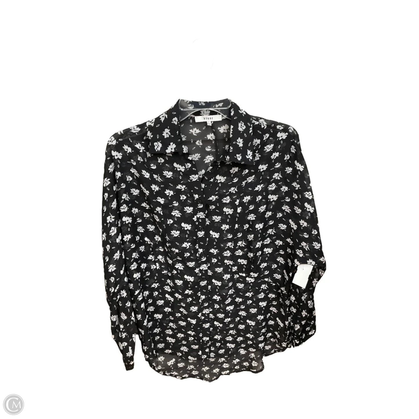 Blouse Long Sleeve By Ro & De In Floral Print, Size: S