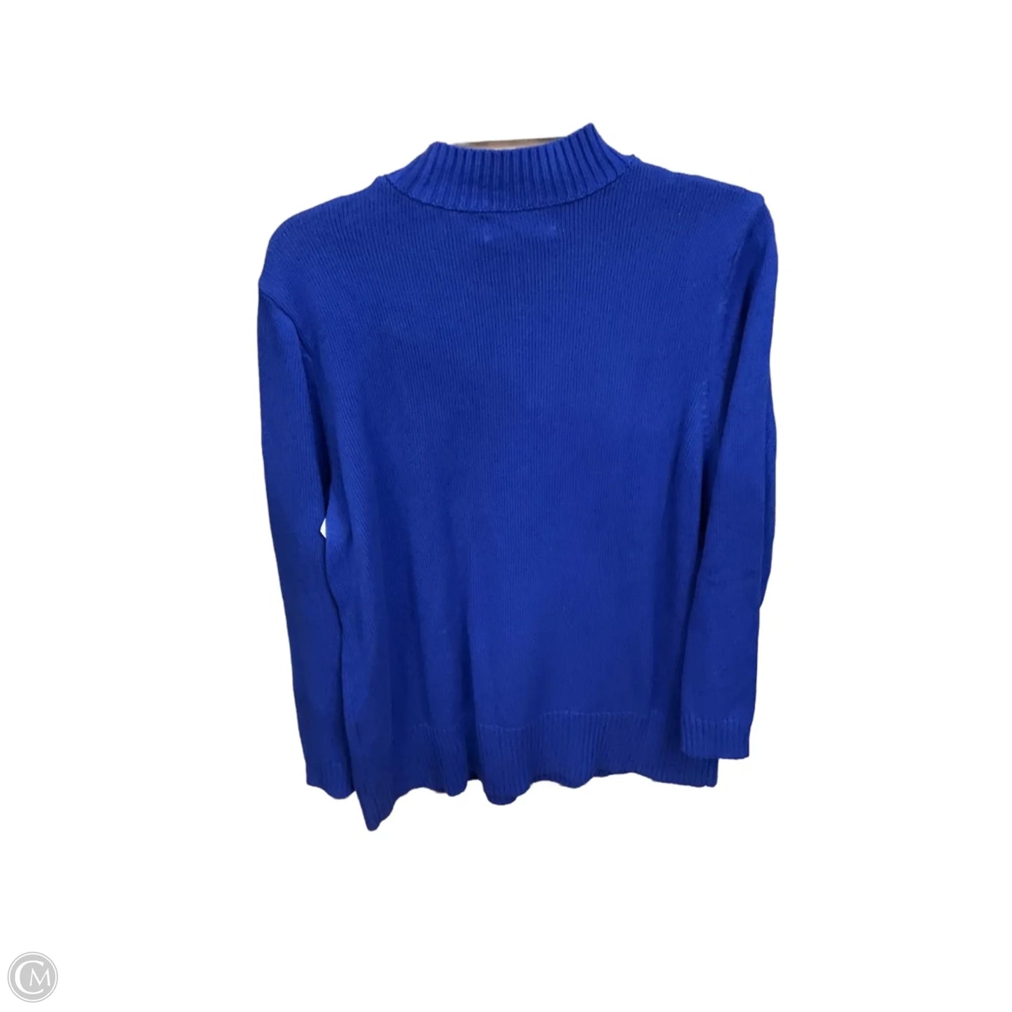 Sweater By Karen Scott In Blue, Size: Xxl