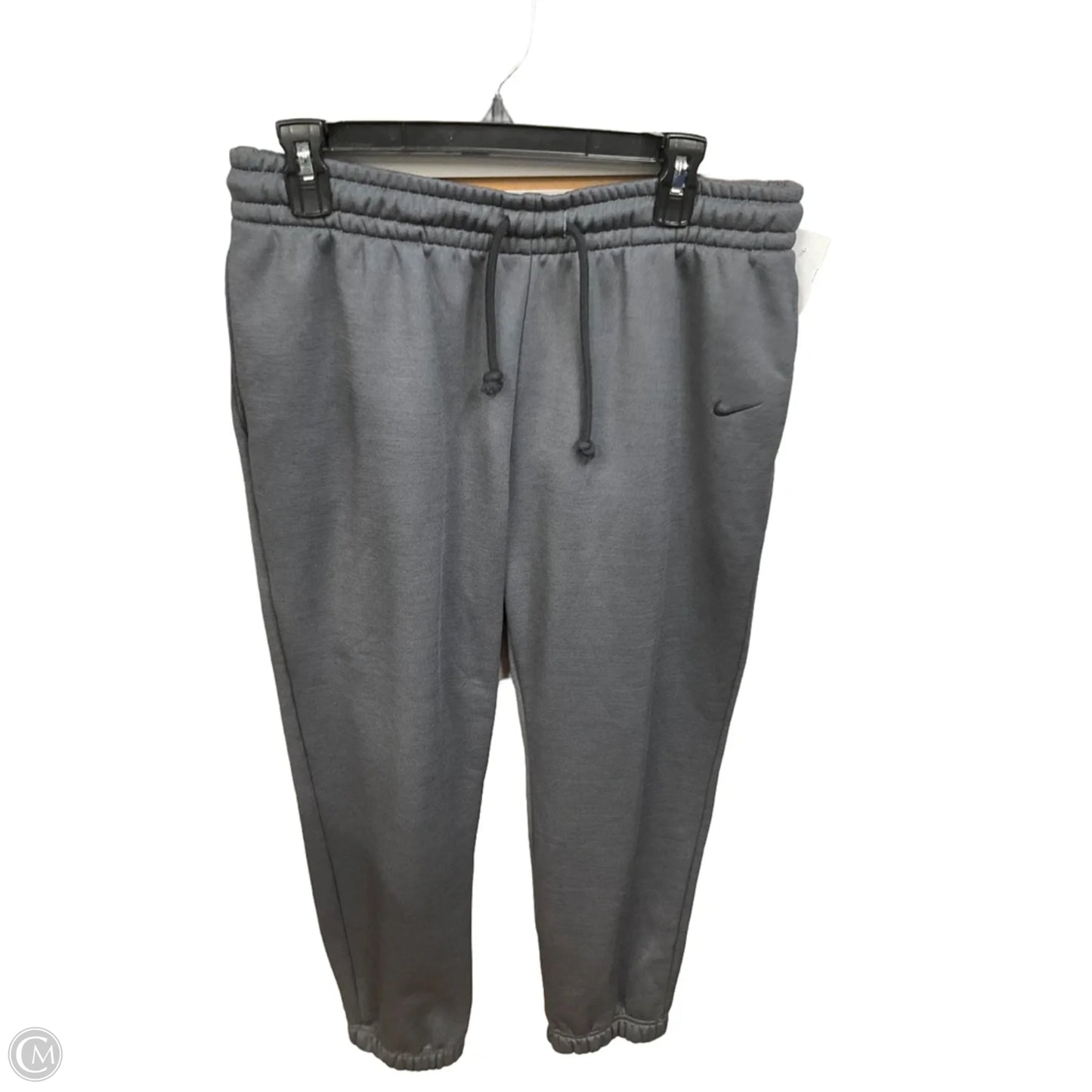 Athletic Pants By Nike Apparel In Grey, Size: L