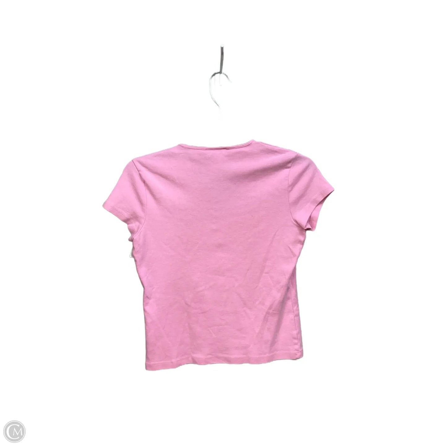 Top Short Sleeve By Ann Taylor In Pink, Size: S