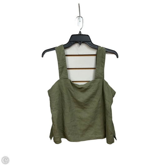 Top Sleeveless By Banana Republic In Green, Size: S