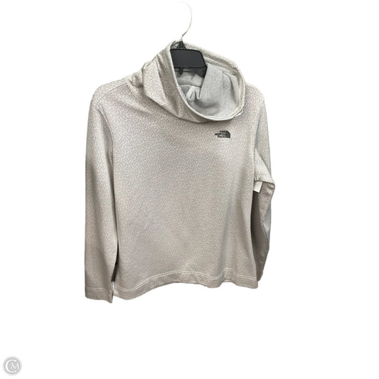 Athletic Top Long Sleeve Collar By The North Face In Grey, Size: Xl
