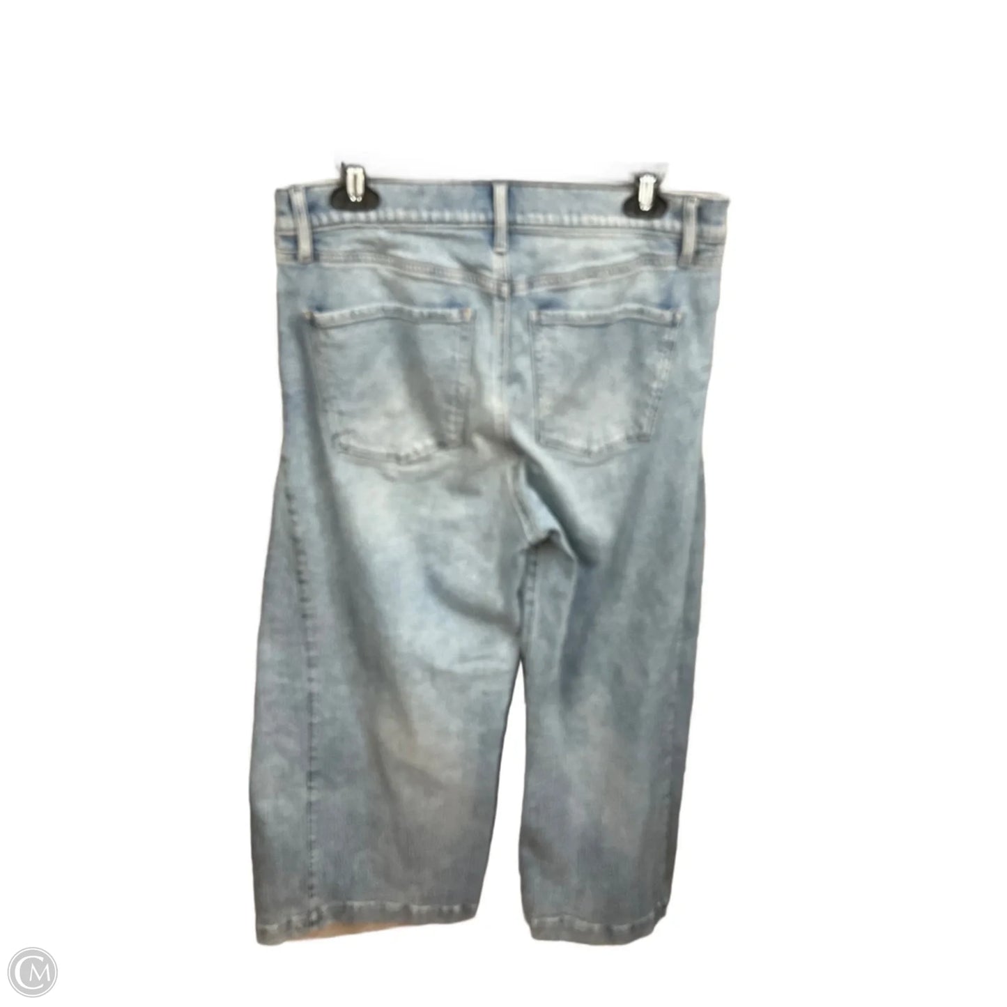 Jeans Wide Leg By Express In Blue Denim, Size: 12