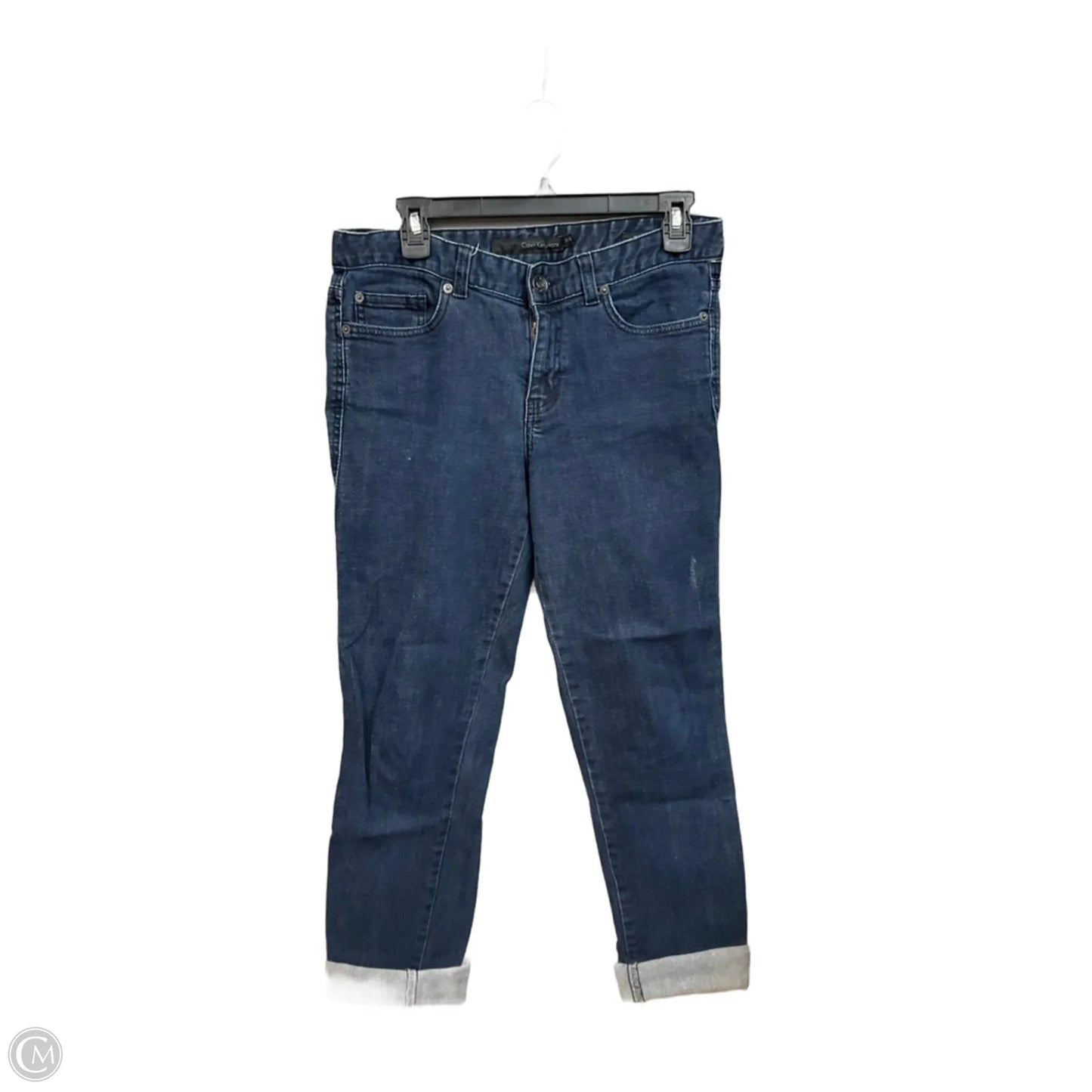 Jeans Boyfriend By Calvin Klein In Blue Denim, Size: 8
