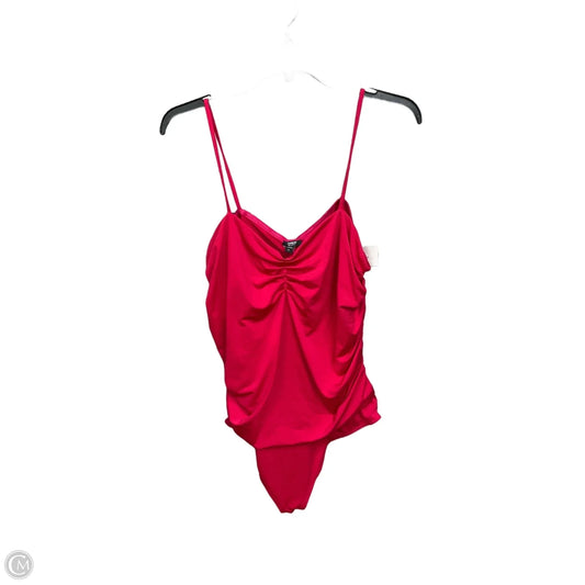 Bodysuit By Express In Pink, Size: Xl
