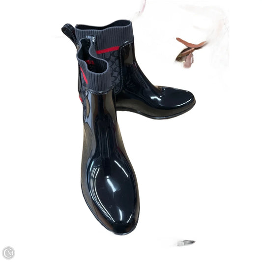 Boots Designer By Coach In Black, Size: 9