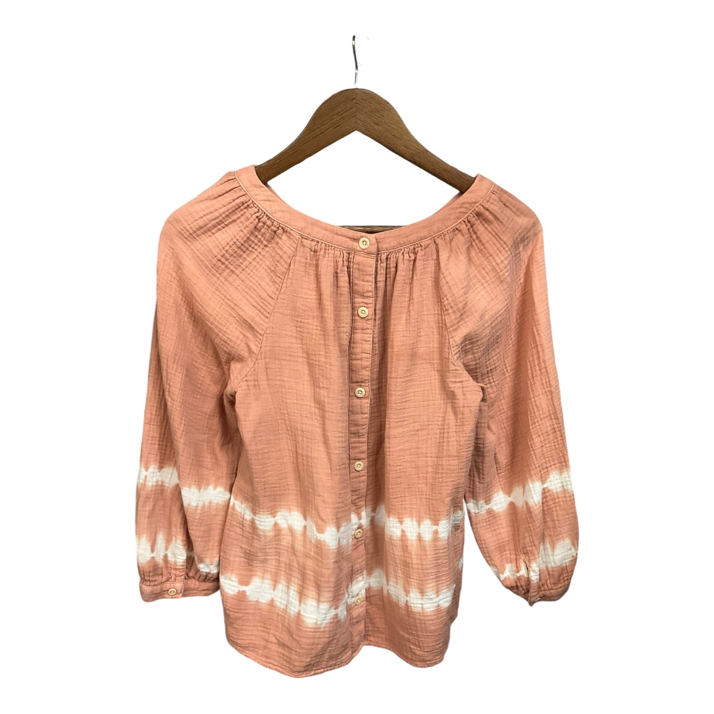 Top Long Sleeve By Madewell In Peach, Size: Xs