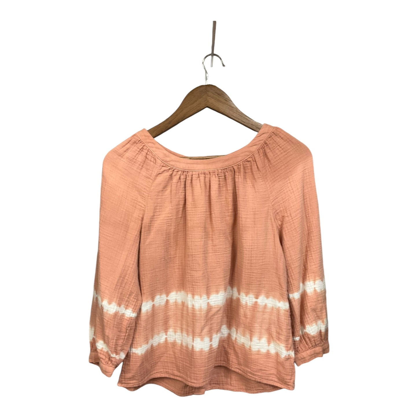 Top Long Sleeve By Madewell In Peach, Size: Xs