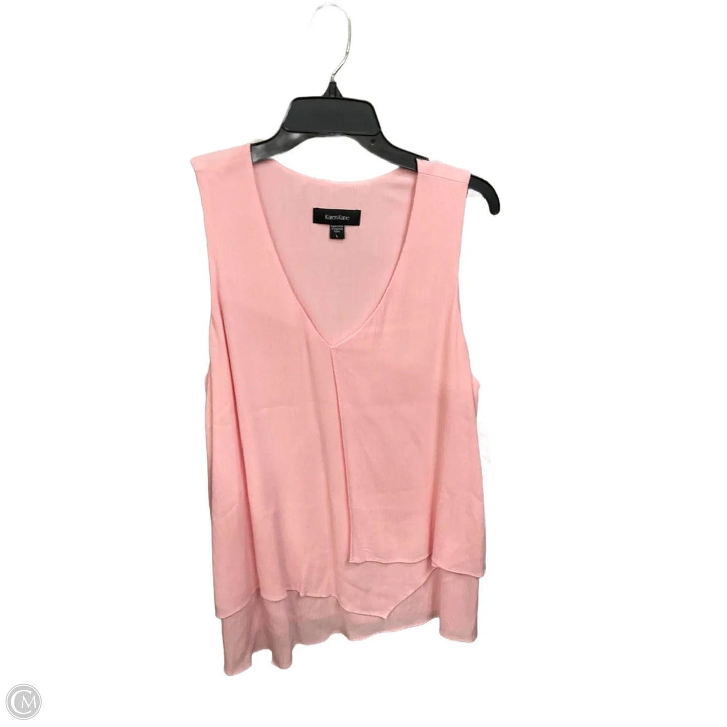 Top Sleeveless By Karen Kane In Pink, Size: L
