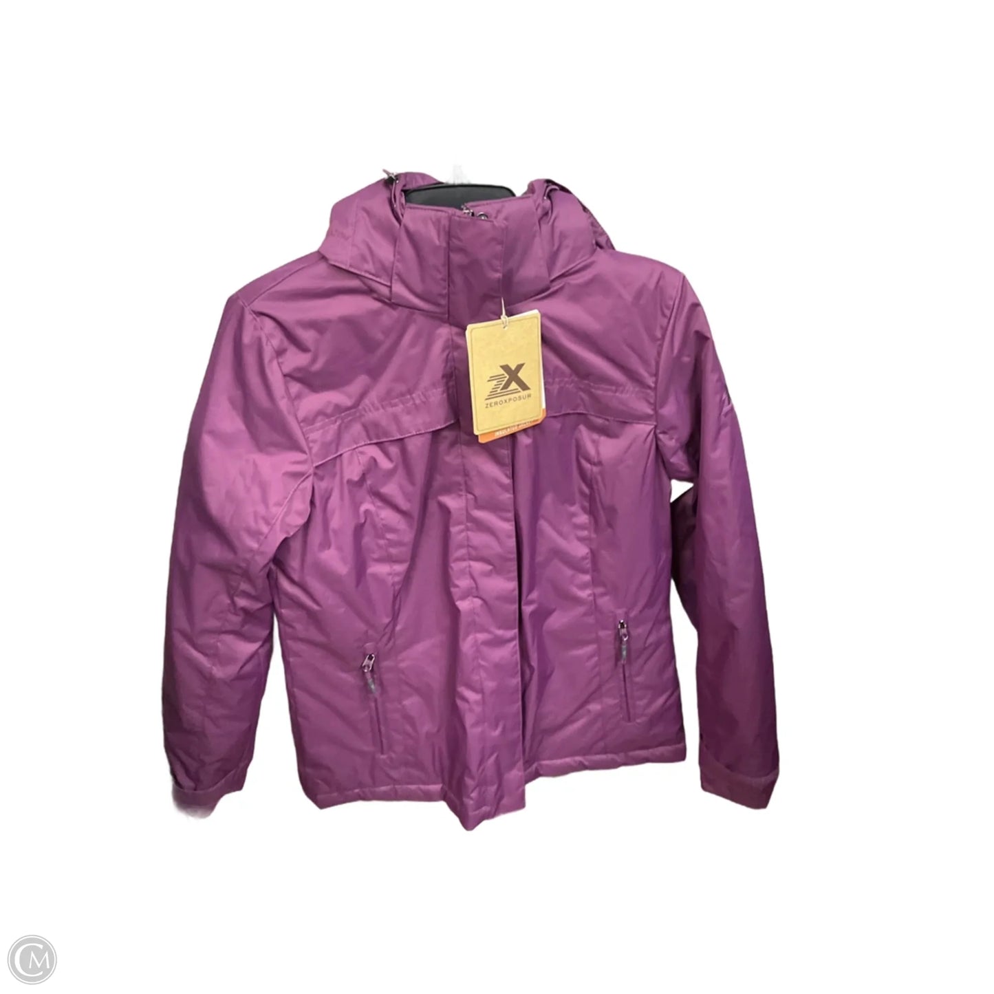 Coat Puffer & Quilted By Zero Xposure In Purple, Size: S