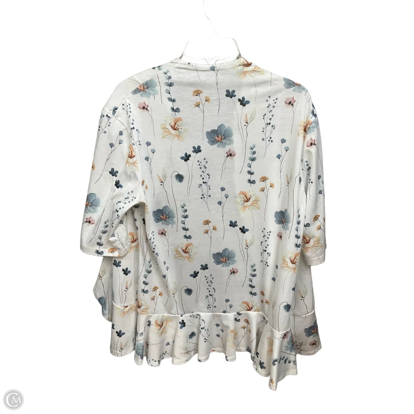 Cardigan By Clothes Mentor In Floral Print, Size: L