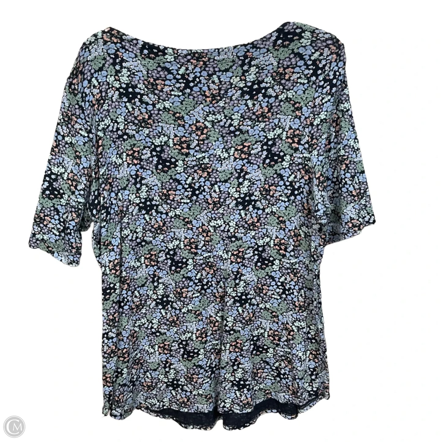 Top Short Sleeve By J. Jill In Blue, Size: L
