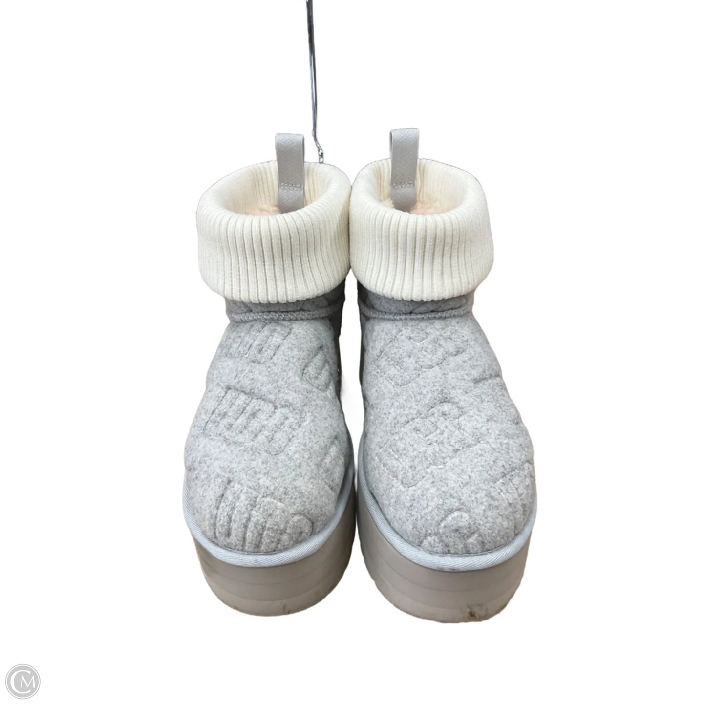 Boots Designer By Ugg In Grey, Size: 9