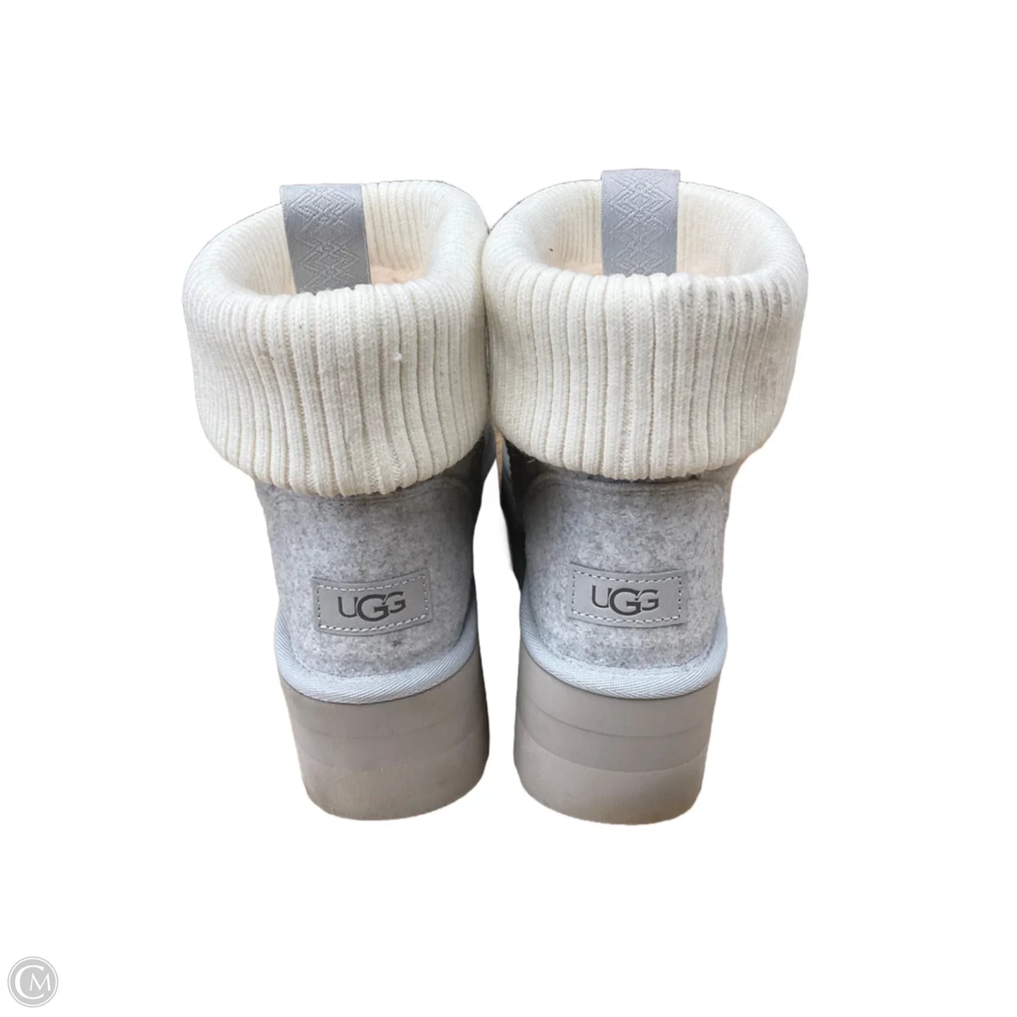 Boots Designer By Ugg In Grey, Size: 9