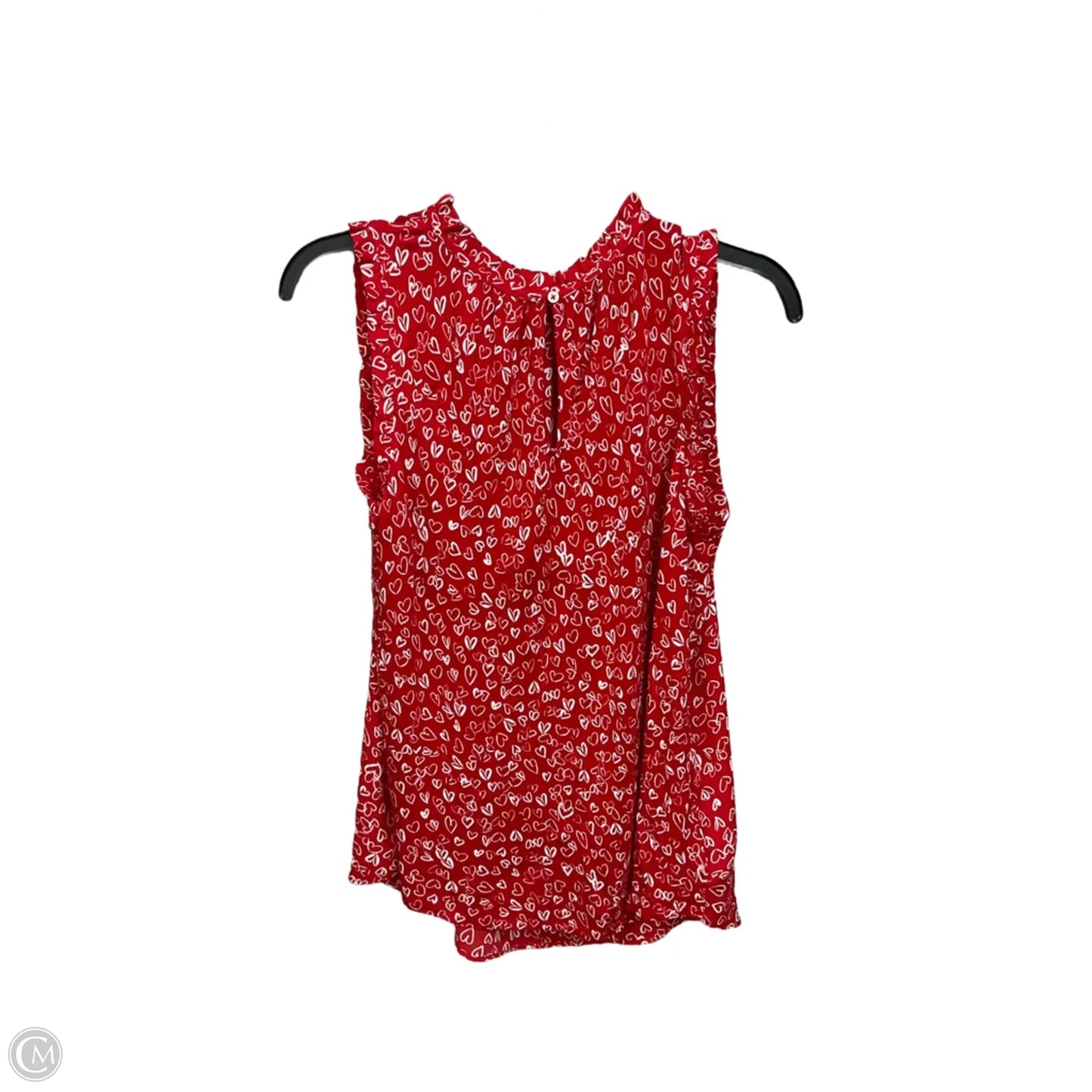 Top Sleeveless By Loft In Red, Size: S