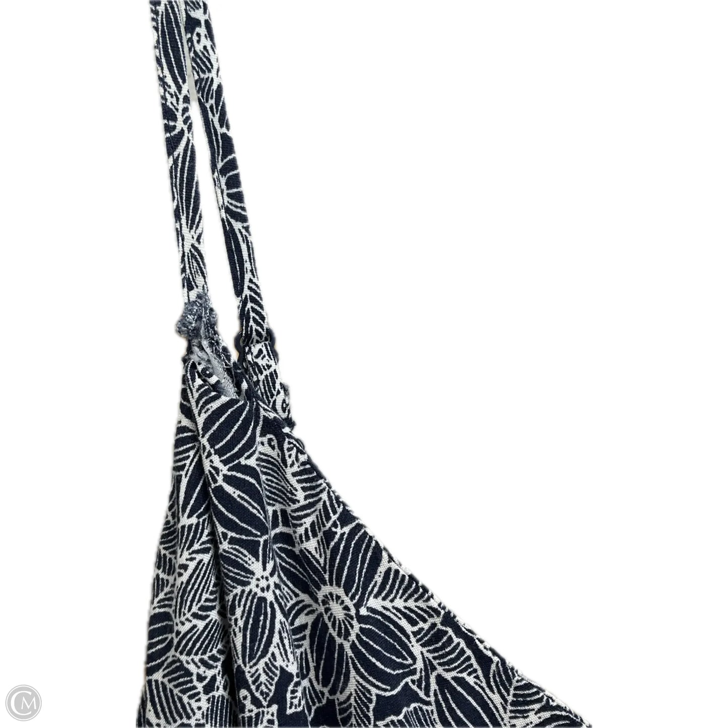 Dress Casual Midi By Old Navy In Blue & White, Size: L