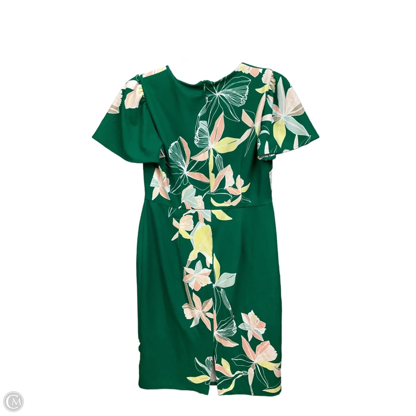 Dress Casual Midi By Liz Claiborne In Green, Size: S