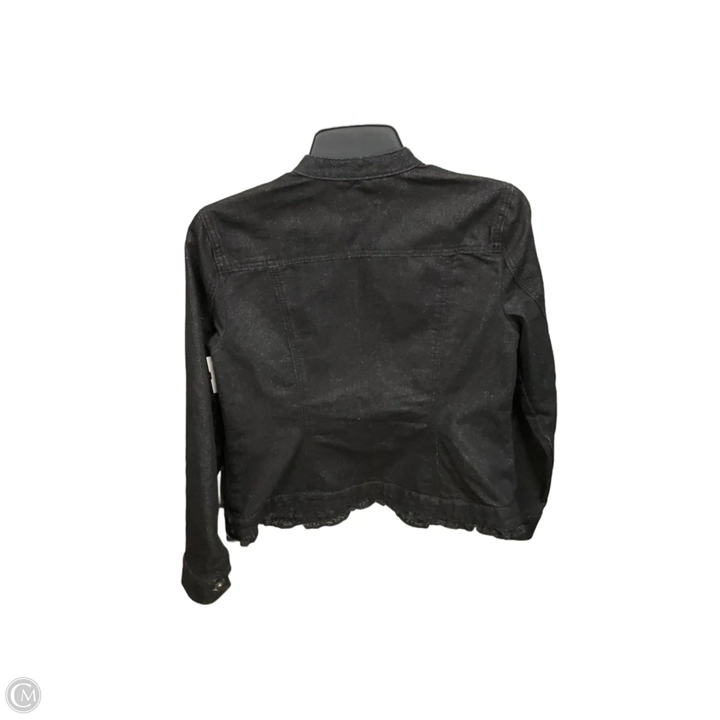 Jacket Denim By Christopher And Banks In Black Denim, Size: Sp
