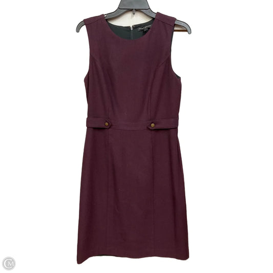 Dress Casual Midi By Banana Republic In Maroon, Size: S